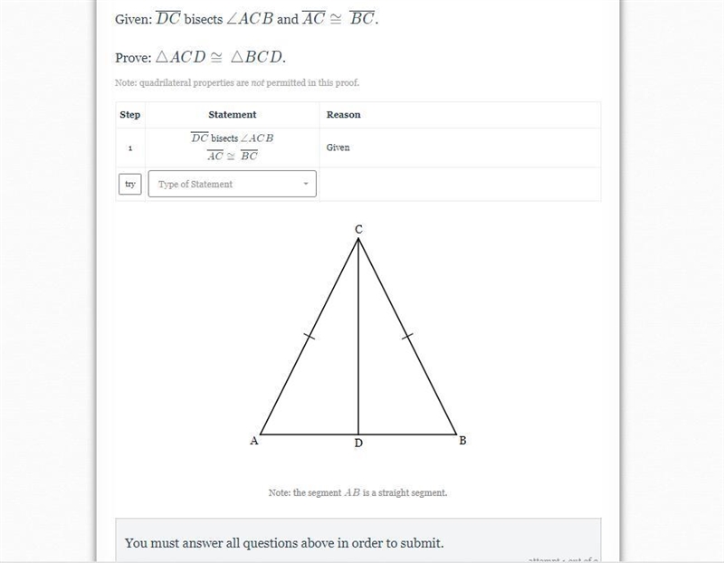 Prove: ACD≅△BCD. URGENT HELP NEEDED-example-1