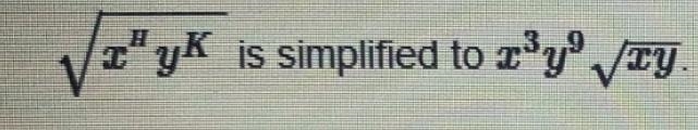 What were the values of H and K in the original question? H = 9, K = 81 H = 4, K = 10 H-example-1