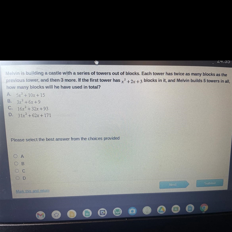 How many blocks will he have used in total ?-example-1