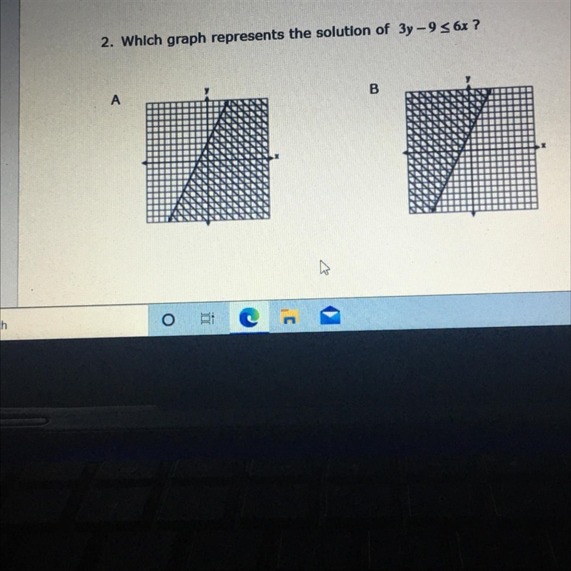 Can you help me understand the shaded graph and how to right the points on the graph-example-1