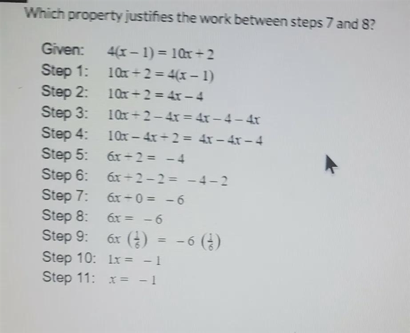 Which property justifies the work between steps 7 and 8-example-1