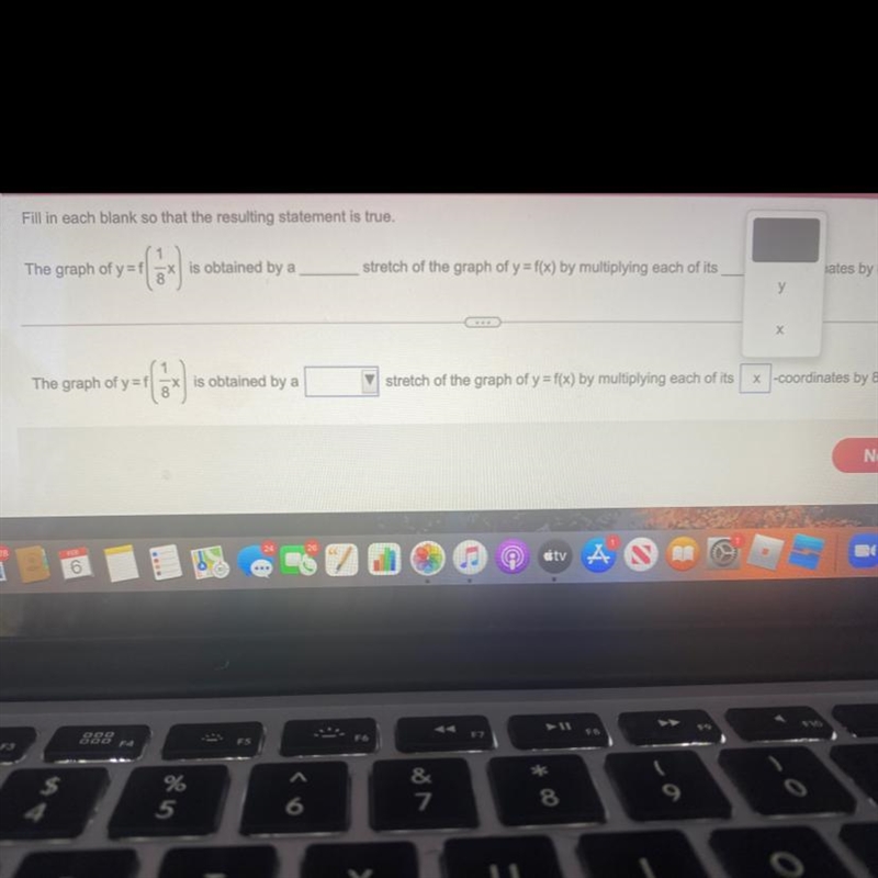 Fill in each swing so that the resulting statement is true-example-1