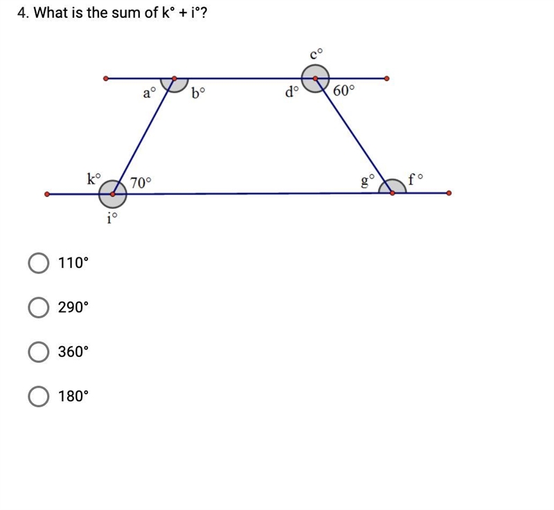 What is the sum of k° + i°?-example-1