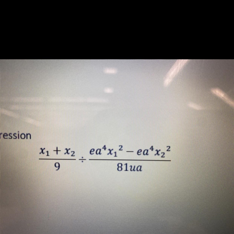 Hw assignment:simplify the given expression , im not sure how to do this with all-example-1