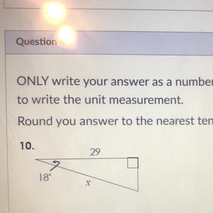 Question 43 ptsONLY write your answer as a number. You do not needto write the unit-example-1