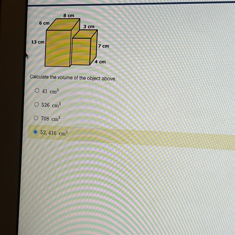 How do you find the volume of this, please say answer and show work-example-1