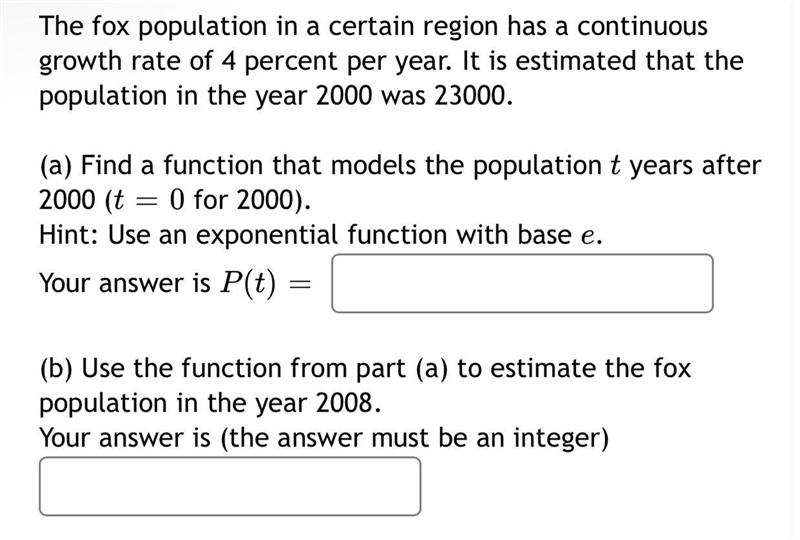 (a) Find a function that models the population (b) Use the function from part (a) to-example-1