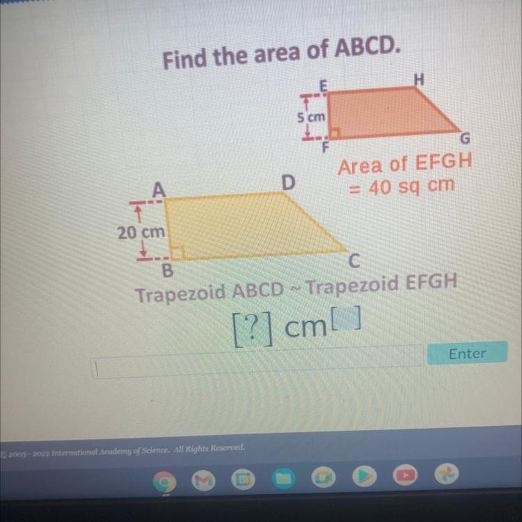 Find the area of abcd-example-1