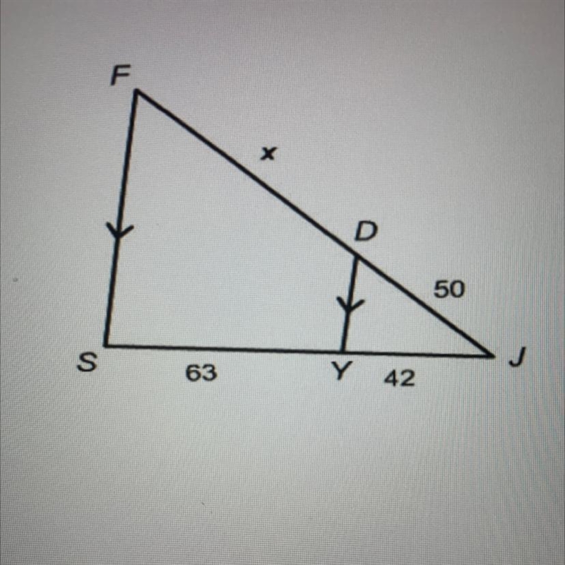 18) Solve for x. A) 42 B) 50 C) 63 D) 75-example-1