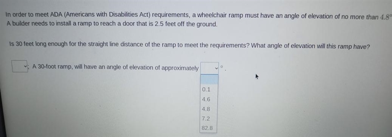 order to meet the ADA (Americans with Disabilities Act) requirements, a wheelchair-example-1