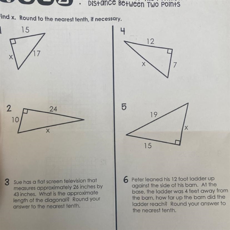 HELPPP PLSSSS THE PYTHAGOREAN THEOREM-example-1