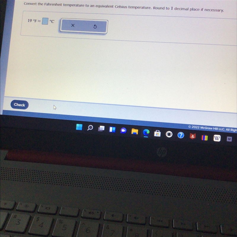 Convert the Fahrenheit temperature to the equivalent Celsius temperature round to-example-1