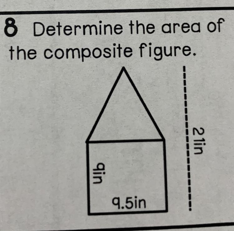 Determine the area of the composite figure.-example-1