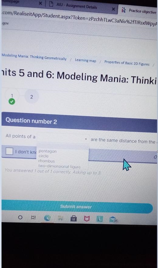 All points of a what are the same distance from the center-example-2