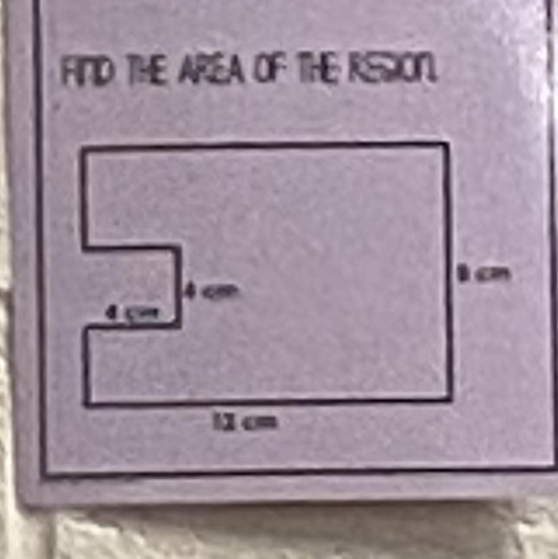 Does somebody knows how to do this? The rectangle would be b=12cm and h=8cm. The square-example-1