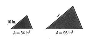 Use this proportion to solve for the value of x. (Look at the pictures provided)-example-2