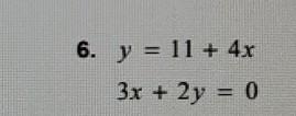 May ou solve the system of linear equations by substitution-example-1