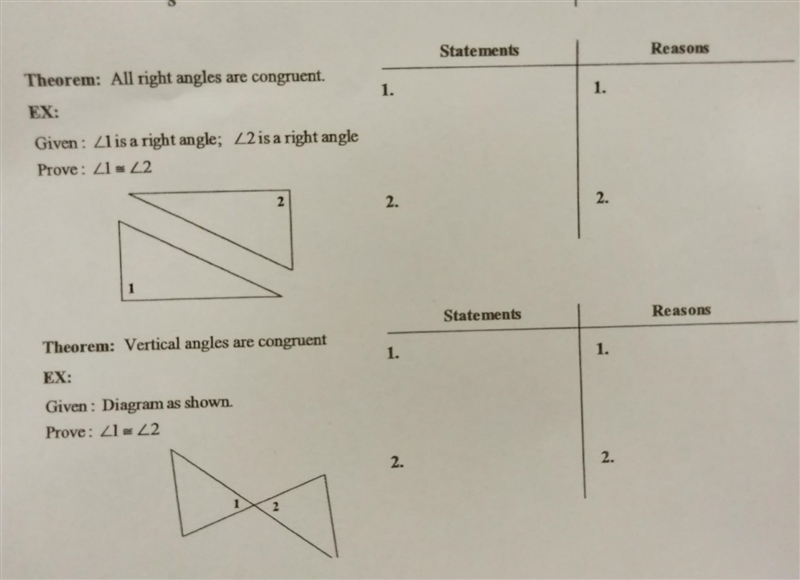 NO LINKS!! Help me with these 2 column proofs 9aa​-example-1