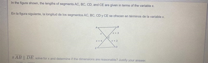 In the figure shown , the lengths of segments AC , BC ,CD , are given in terms of-example-1