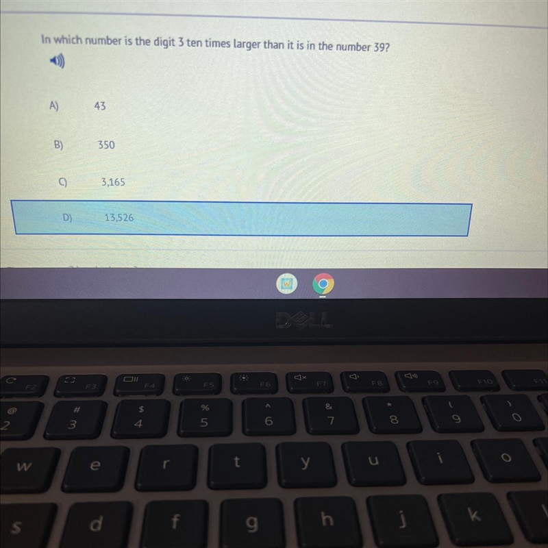 In which number is the digit 3 ten times larger than it is in the number 39-example-1