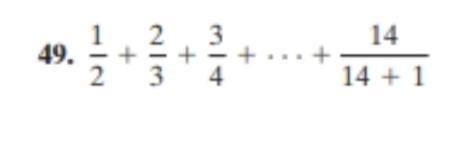 express each sum using summation notation, use 1 as the lower limit of summation and-example-1