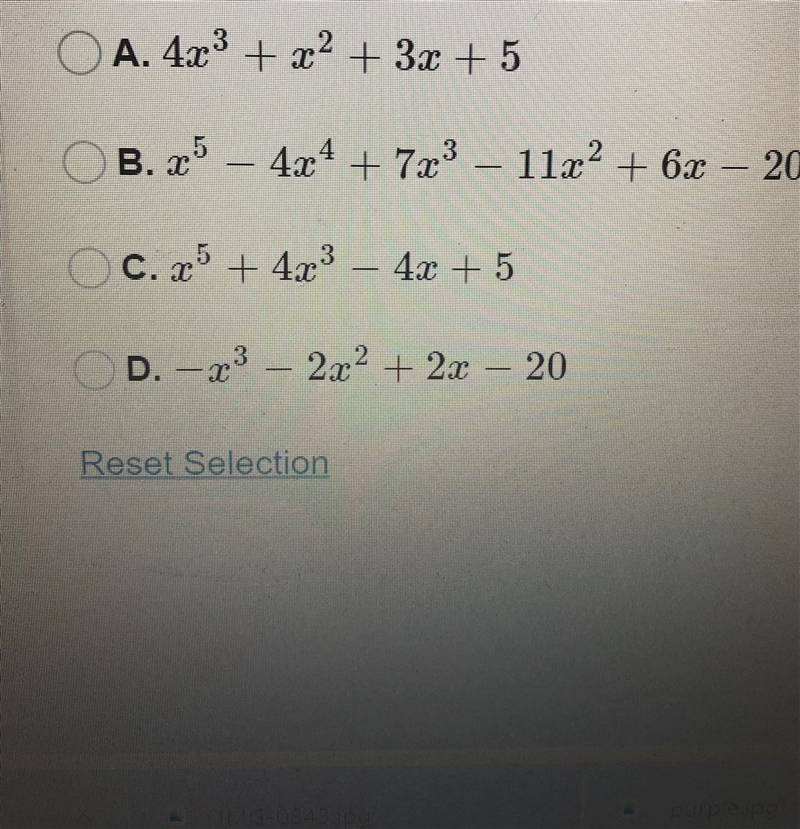 Hi, need help please to get my HS diploma...did not graduate :( Let V(x)=−x2+2x−4 and-example-1