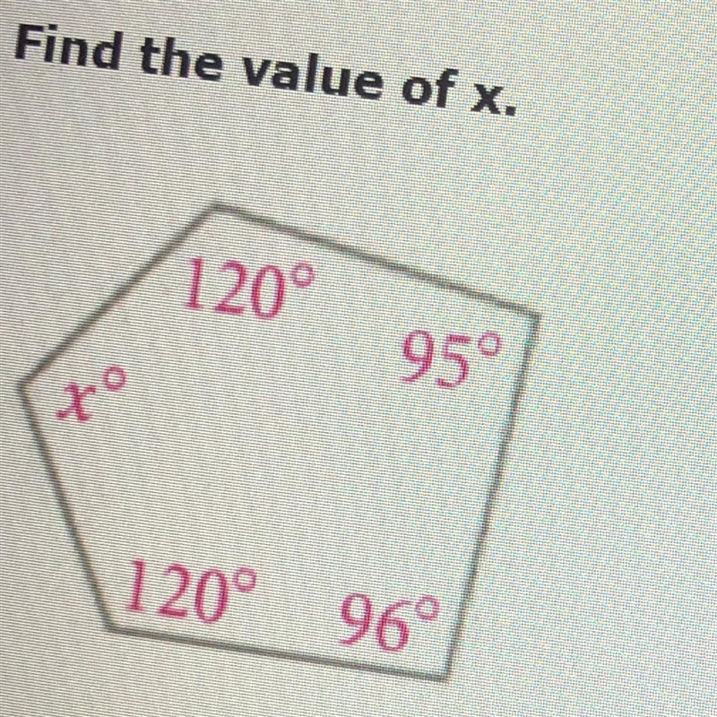 Find the value of x. a) x=109 b) x=115 c) x=95 d) x=129-example-1