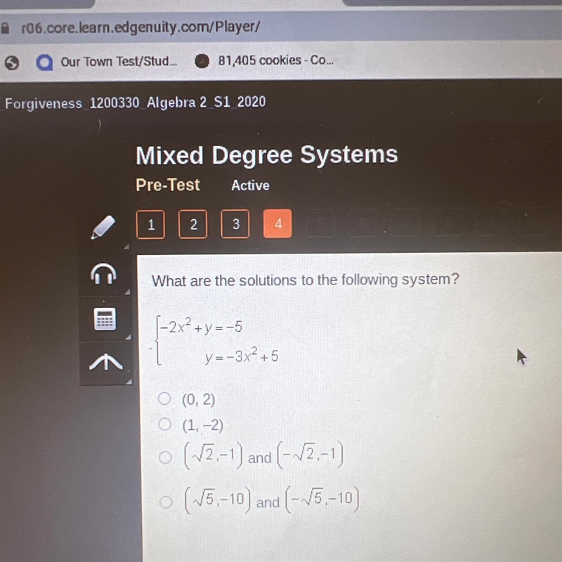 What are the solutions to the following system?-example-1