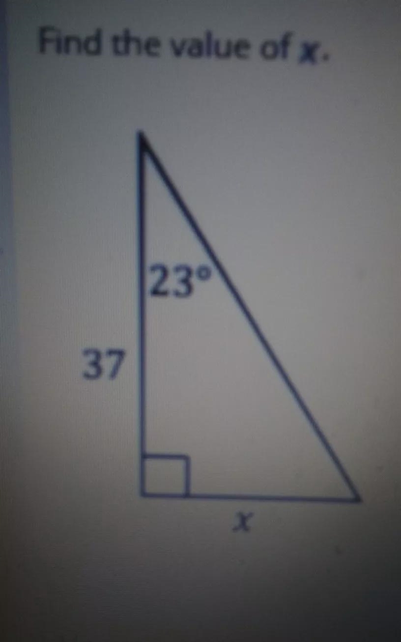 Can someone please help me find the value of x?-example-1