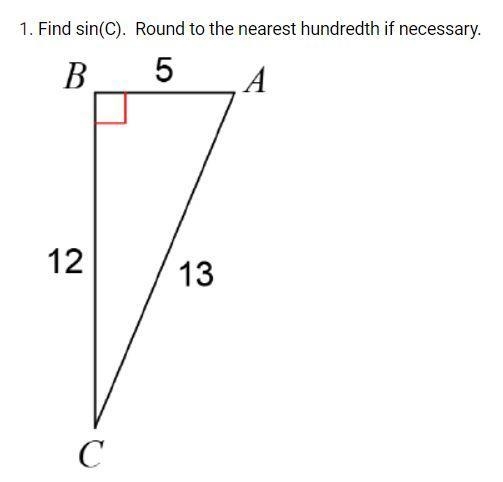 Sine, Cosine, and Tangent Possible answers 0.42 0.92 1.08 0.38-example-1