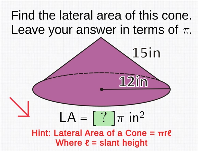 Help help help! Lateral area means total surface area I believe! Thanks!-example-1