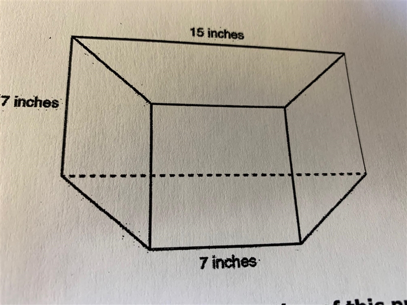 A trapezoidal prism is shown below.Which polygon could NOT represent a cross section-example-1