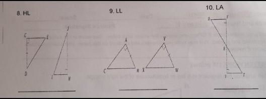 II. State the aditional information needed to prove each pair of triangles is congruent-example-1