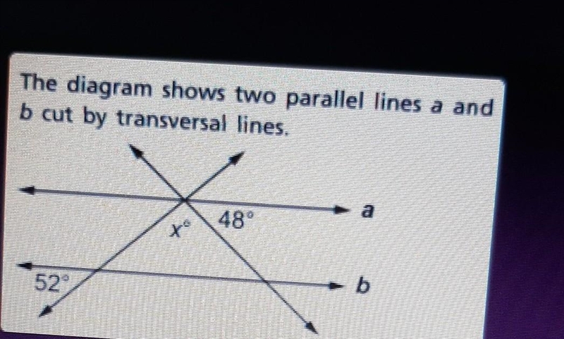 What is an equation that can be used to solve for x-example-1