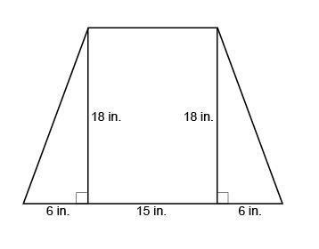 Please help i need it done before tomorrow. thank you. What is the area of the trapezoid-example-1