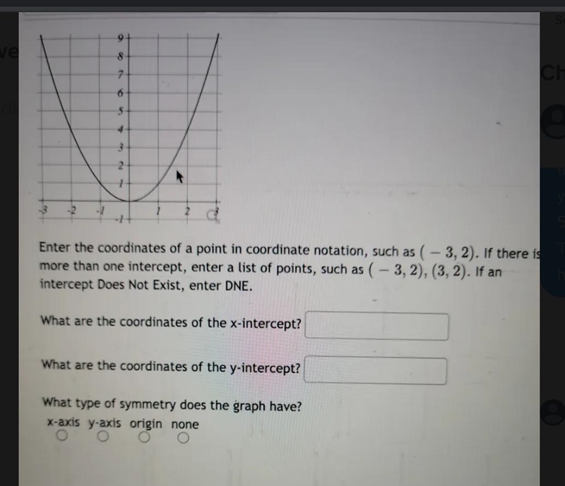 9+ 8 74 6 5 4 3 re -3 Enter the coordinates of a point in coordinate notation, such-example-1