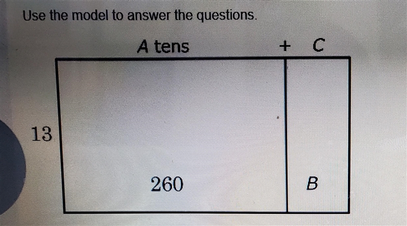 Carter wants to use the model above to solve 273÷13. Explain how he would find parte-example-1