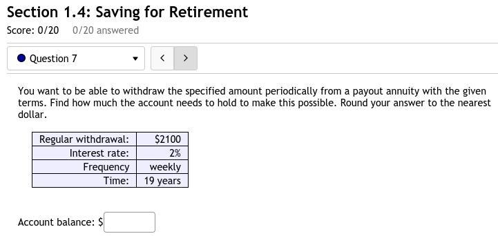 7. You want to be able to withdraw the specified amount periodically from a payout-example-1