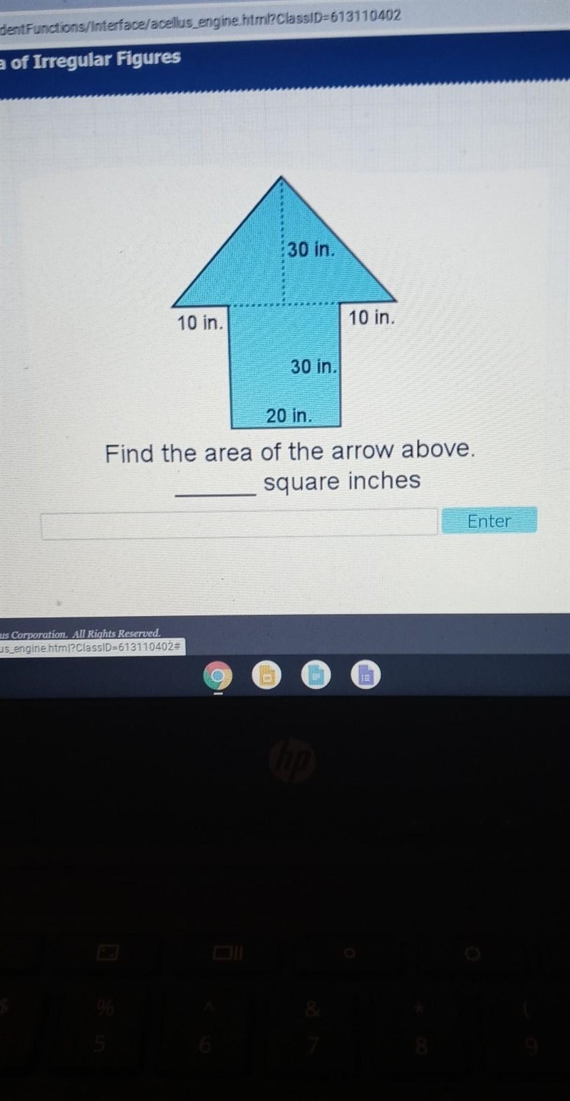 30in 10in 10in 30in 20in area of irregular figures-example-1