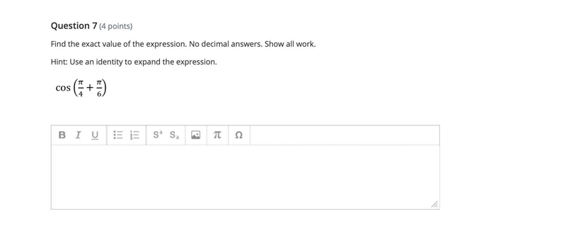 Find the exact value of the expression. No decimal answers. Show all work.Hint: Use-example-1