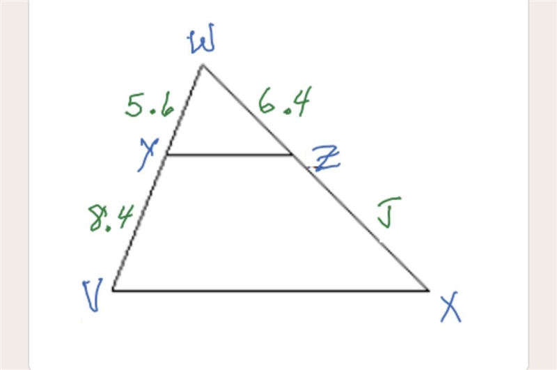 What is the value of J, given that YZ I VX 9.1 9.2 9.3 9.4 9.6-example-1