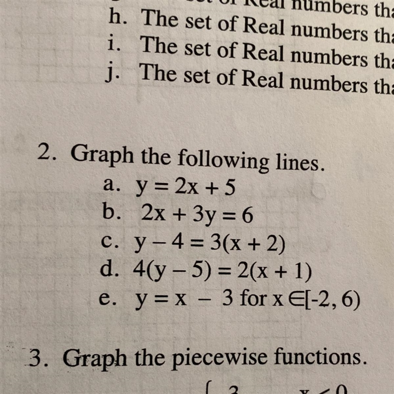 Hi, i need help with question 2! i need to graph all equations for precalculus!-example-1