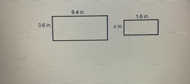 This scale drawing shows a reduction in a figure. What is the value of x? Enter your-example-1