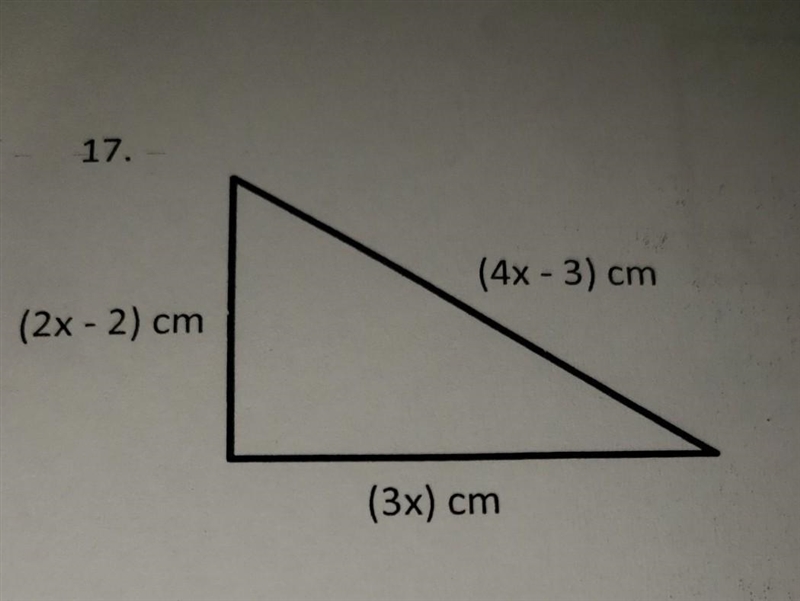 Perimeter and algebraic expression. Find expression that represents the perimeter-example-1