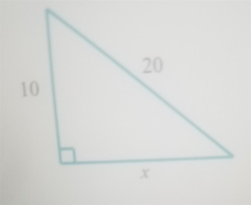 help me finish my homework this question has 3 parts. Find the side length x. Round-example-1