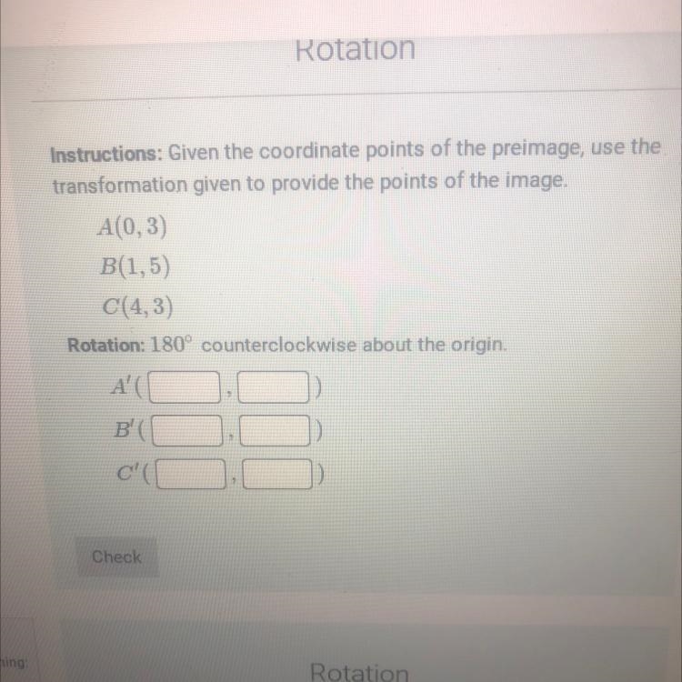 Given the coordinates of the preiamge ,use the transformation give to provide the-example-1