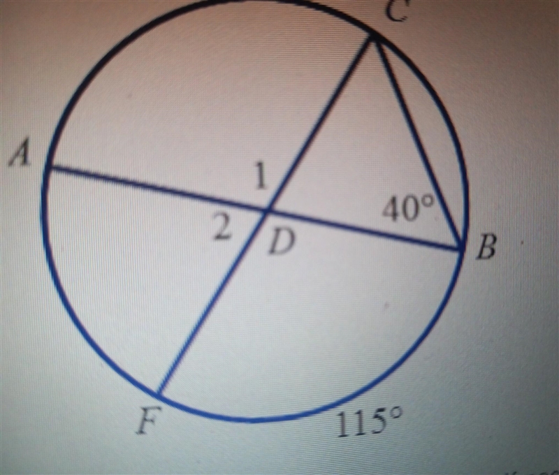 Find the measures of angles 1 and 2. If necessary, round to the tenths place. Hint-example-1