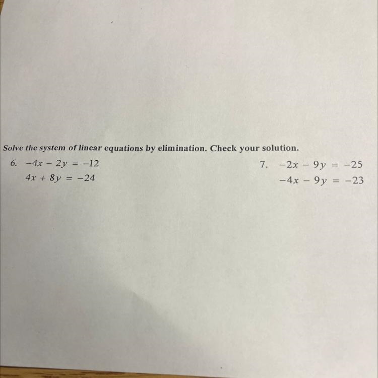 Solve the system of linear equations-example-1