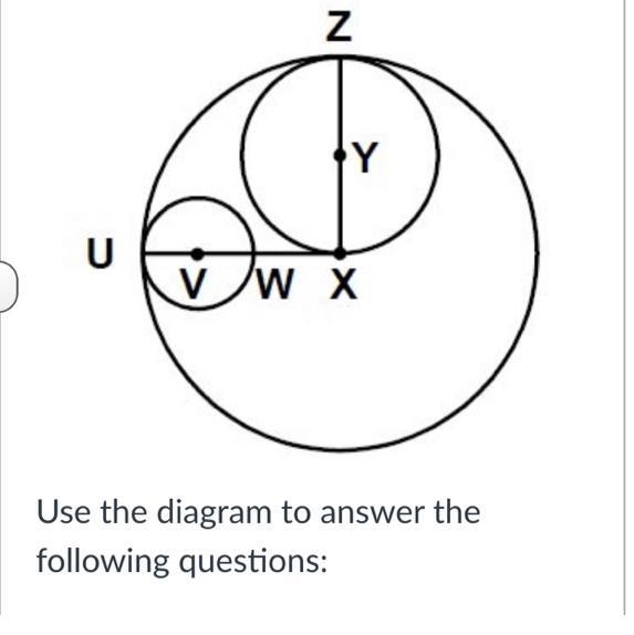 If UV = 9 and WX = 14, what is the length of the diameter of circle X?-example-1