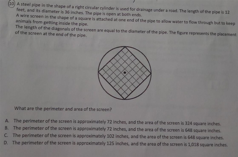 A steel pipe in the shape of a right circular cylinder is used for drainage under-example-1